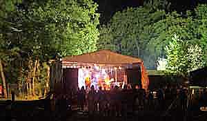 Die Bühne der Rocknacht Wilsdruff